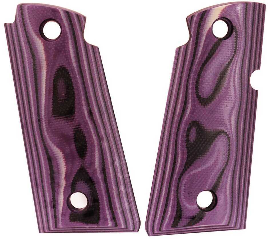 Hogue Kimber Micro .380 Ambi Safety Grips Smooth, G10, G-Mascus,, Purple Lava