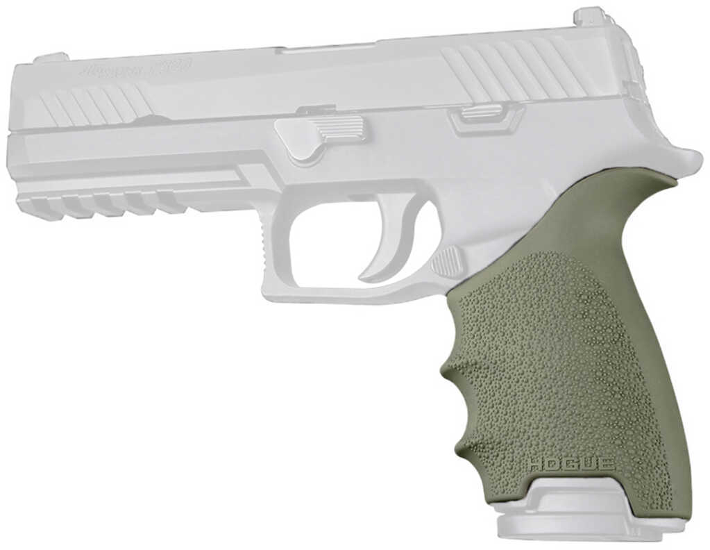 Hogue Handall Grip Sleeve Beavertail, Sig Sauer P320, Olive Drab Green