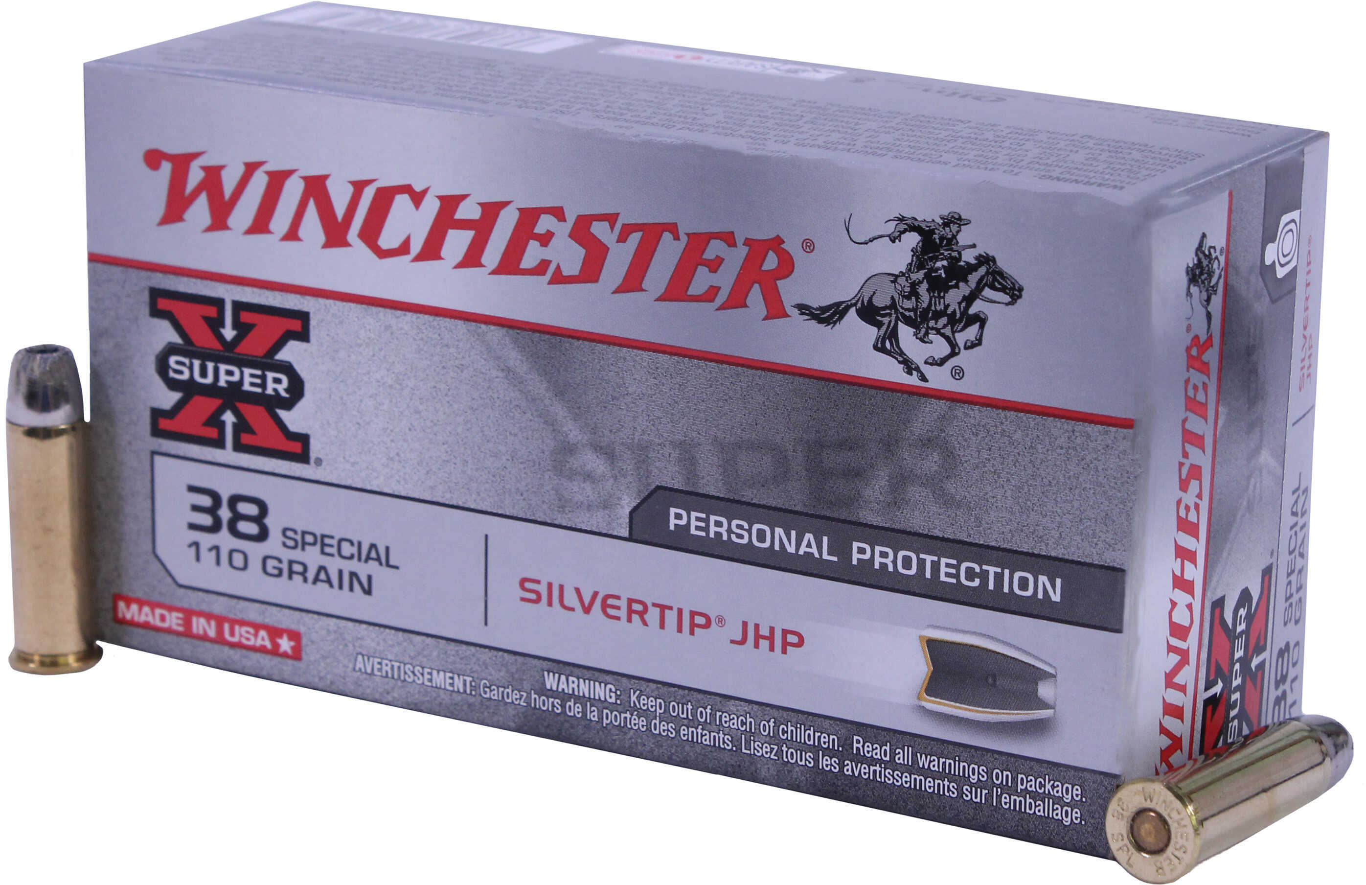 38 Special 50 Rounds Ammunition Winchester 110 Grain Hollow Point