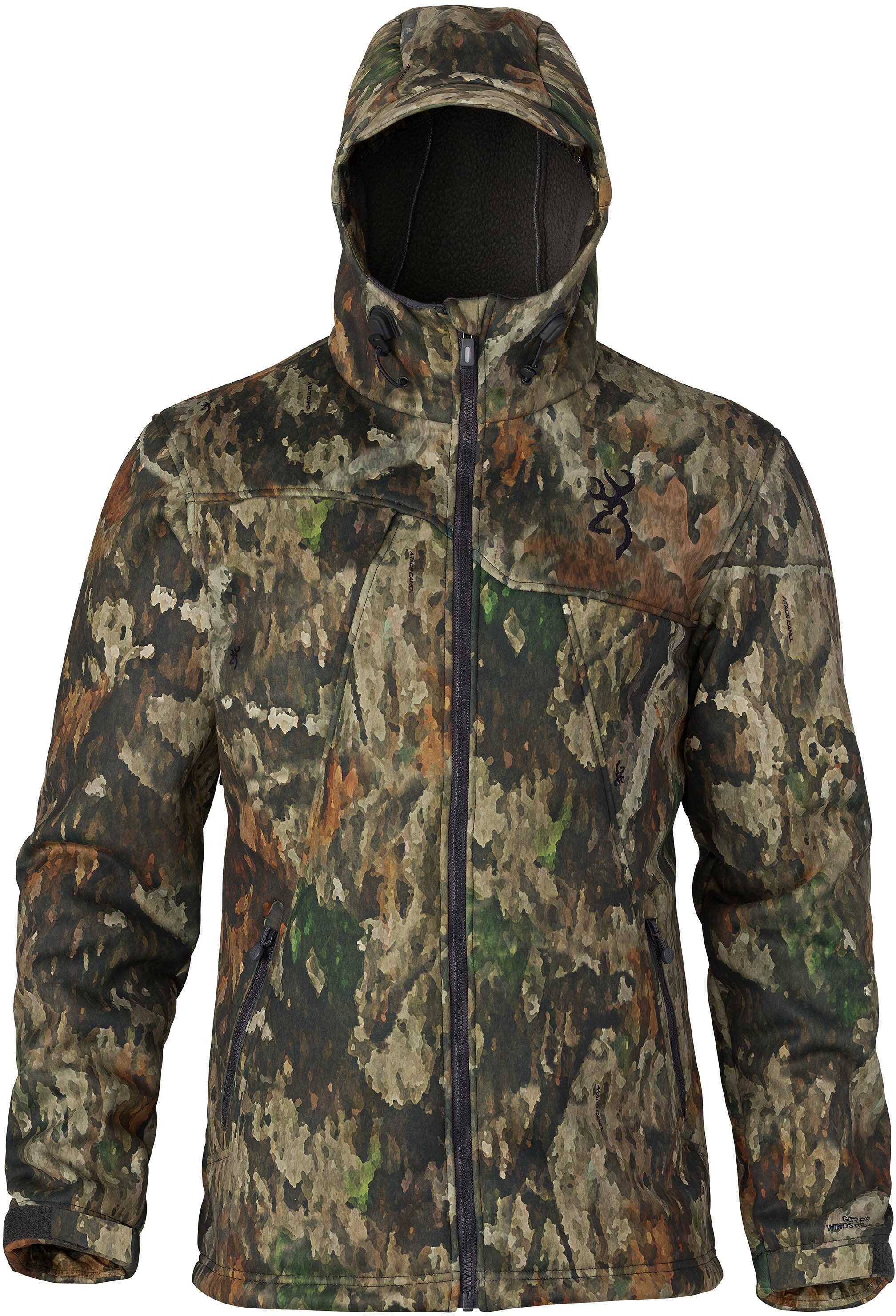 Browning Hell's Canyon Speed Hellfire-FM Insulated Gore Windstopper Jacket ATACS Tree/Dirt Extreme, Large