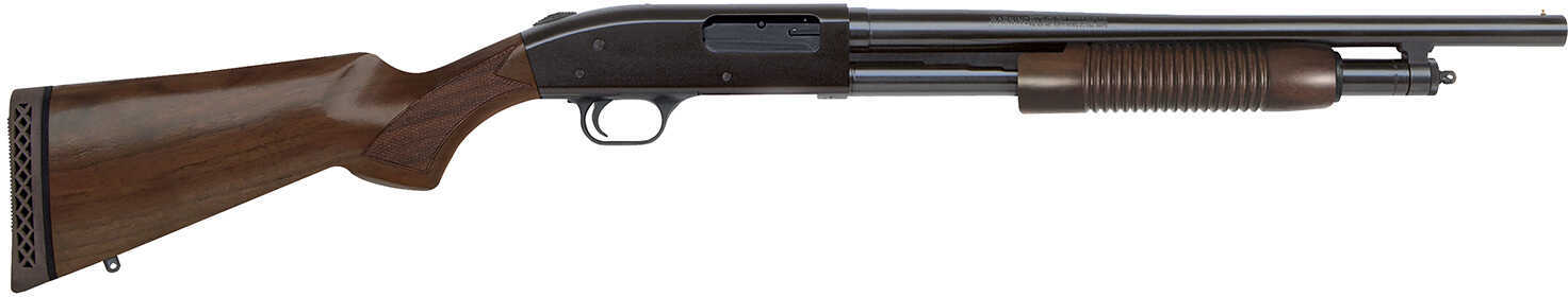 Mossberg 500 Persuader Retrograde Pump Action Shotgun 12 Gauge 18.5" Barrel 5 Round Walnut Finish