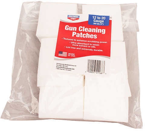 Birchwood Casey Gun Cleaning Patches 3" Square .50 Caliber, 20 & 12 Gauge (Per 300) Md: 41168