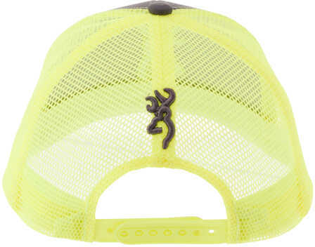 Browning Flashback Hat Charcoal/ Neon Green Model: 308177541-img-2