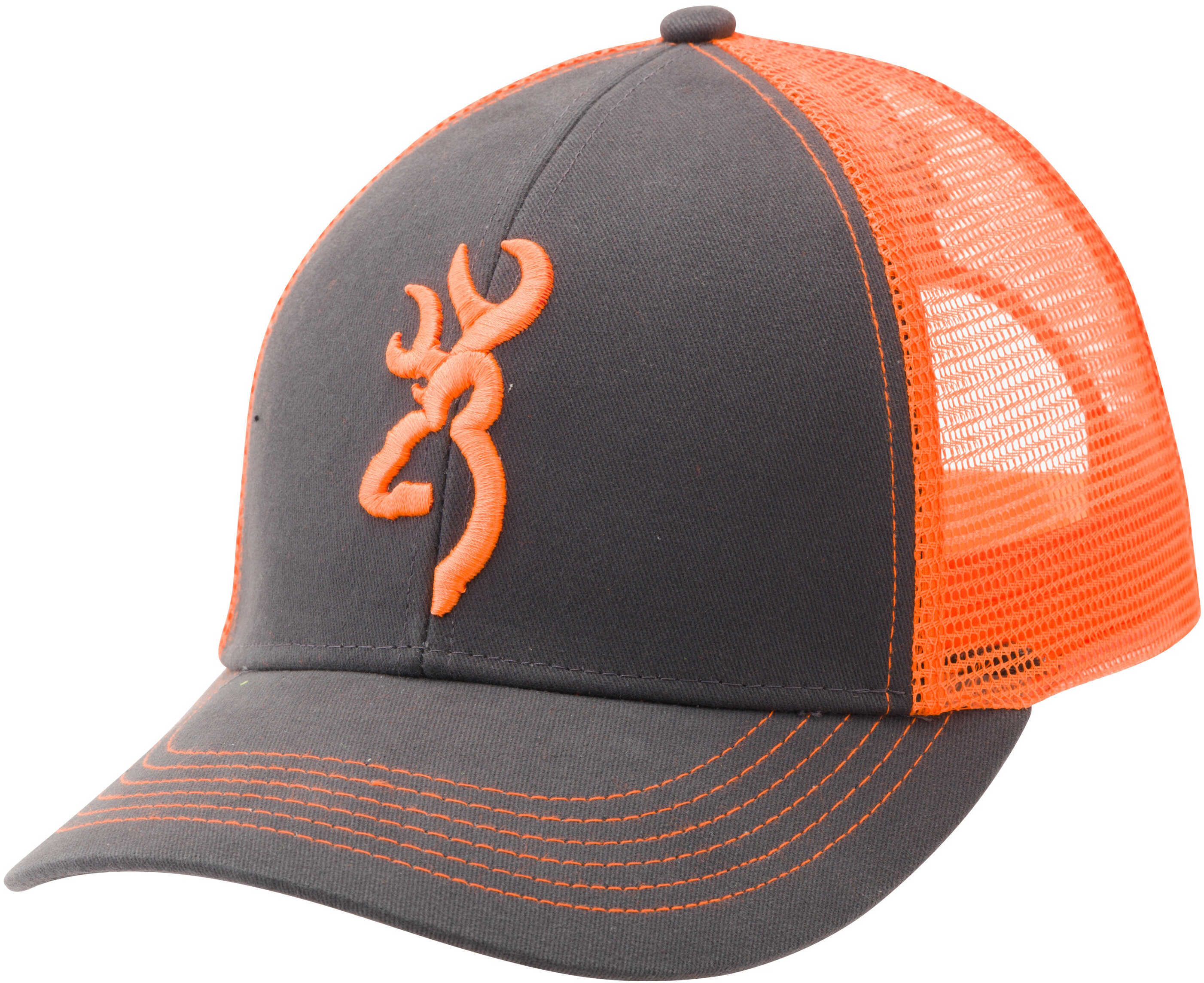 Browning Flashback Hat Charcoal/ Neon Orange Model: 308177621