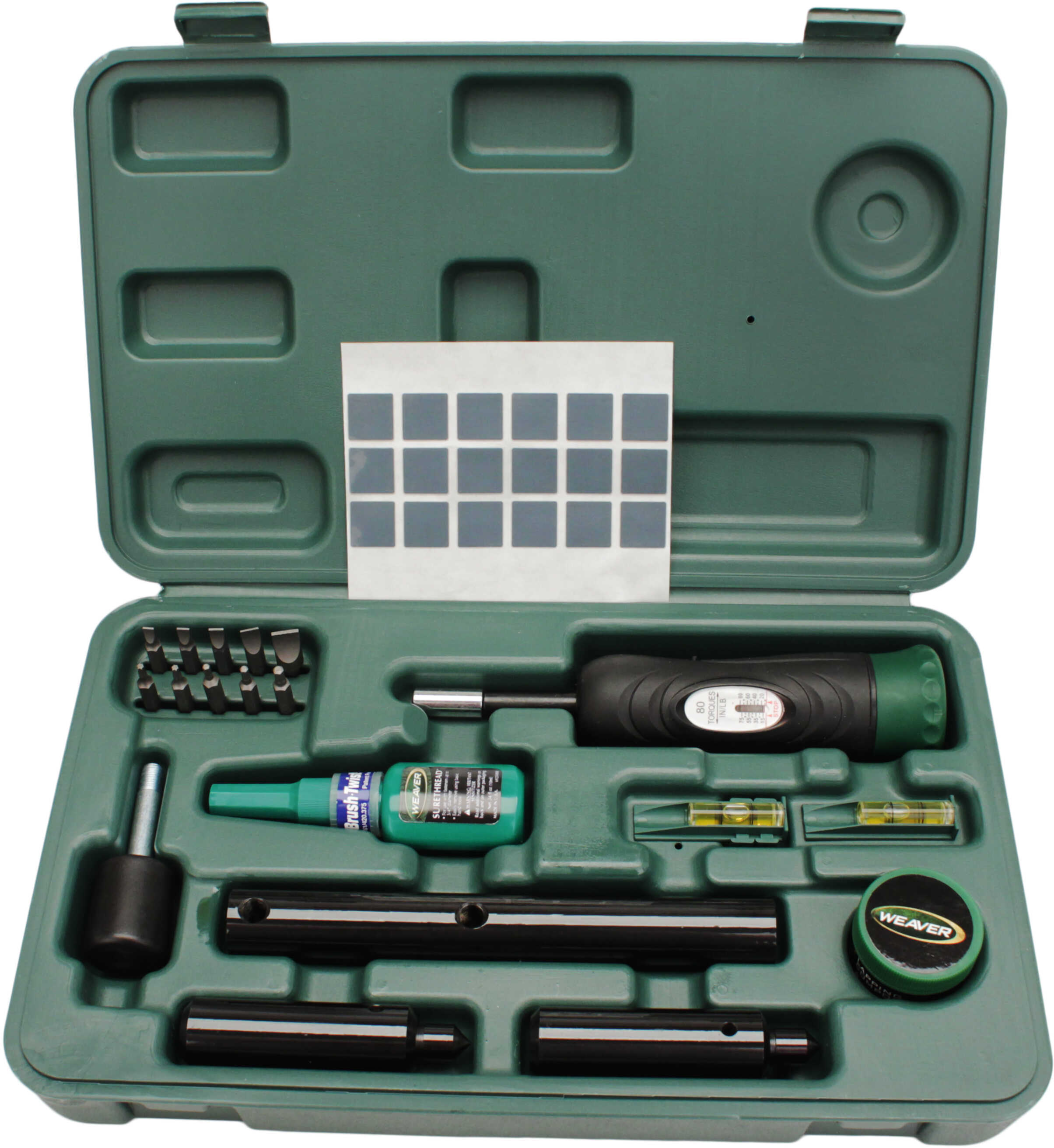 Weaver Deluxe Scope Mounting Kit Tool Black/Green 849721