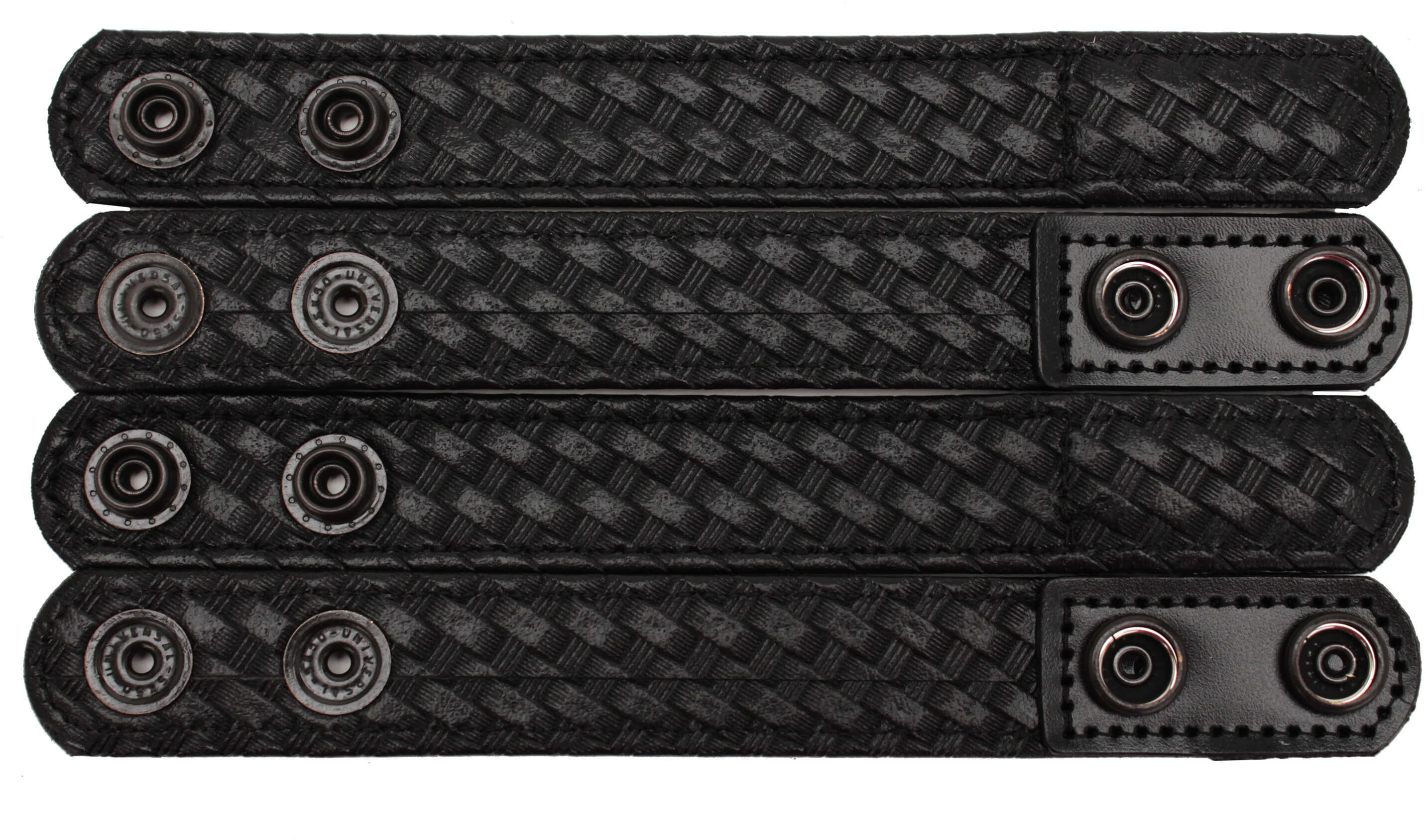 Bianchi 7906 AccuMold Elite Belt Keeper Hidden Snap, Basket Black 22091