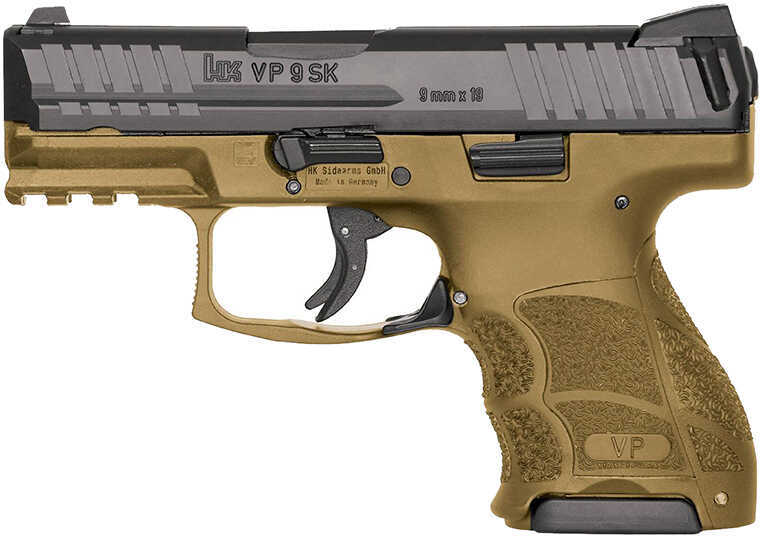 Heckler & Koch VP9SK Semi-Automatic Pistol 9mm 3.39" Barrel 2-10 Round Mags Fixed Sights Flat Dark Earth Finish