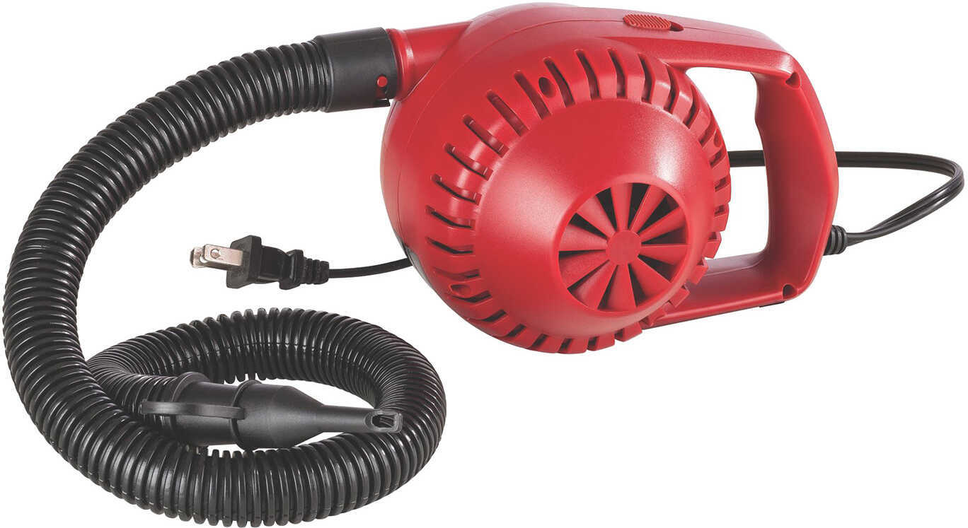 Coleman 120V Pump with Hose and Two Adaptors, Red