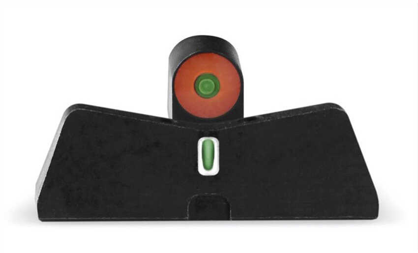 XS Sights DXT2 Big Dot Tritium Front White Stripe Express Rear Fits S&W M&P 380 SHIELD EZ Green with Orange Outline SW-0