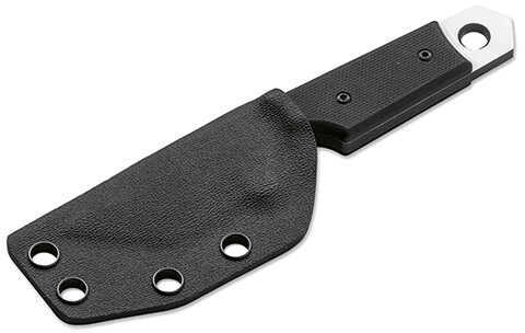 Boker Knives Plus Fixed Knife Eddleman Tanto Dashi Neck, 1.86" Two-Tone Blade, G10 Handle, Kydex Sheath