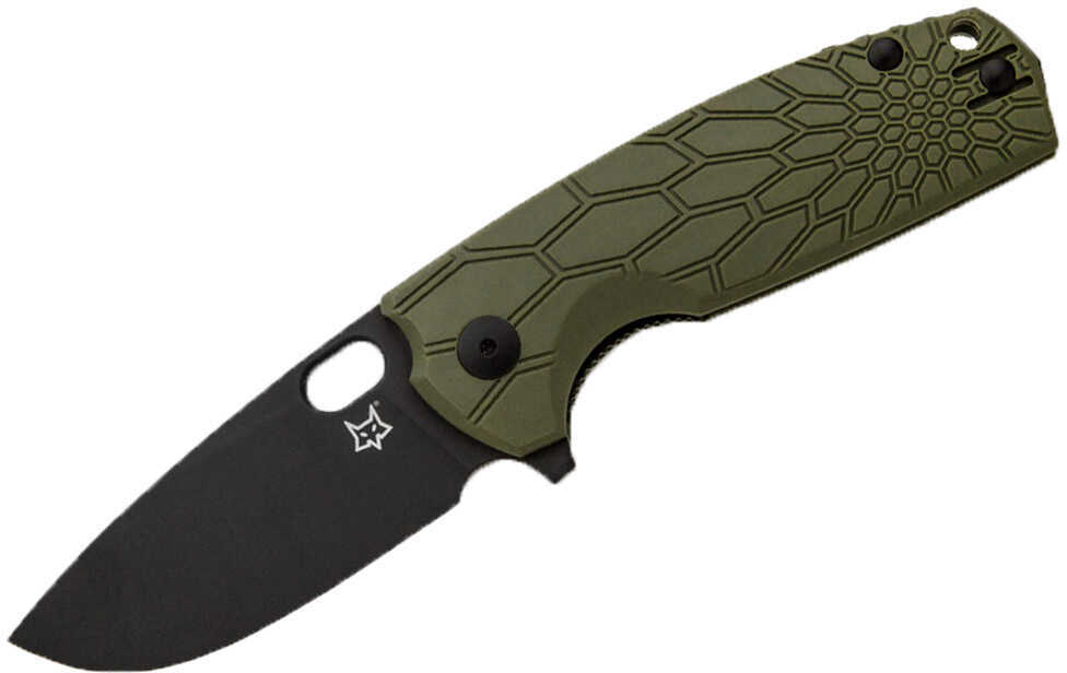 Boker Knives Fox Folding Knife Core, 3.15" Black Plain Blade, Olive Drab Green FRN Handle