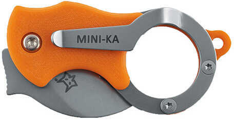 Boker Knives Fox Folding Knife Mini-Ka Karambit 1" Bead Blast Blade Orange FRN Handle
