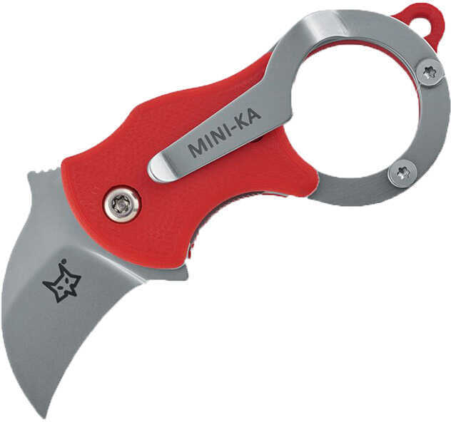 Boker Knives Fox Folding Knife Karambit, 1" Bead Blast Blade, Liner Lock, Orange Handle