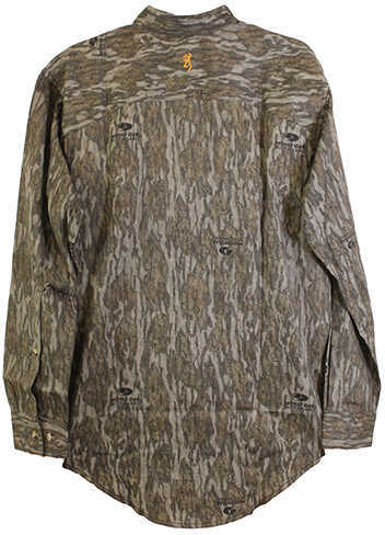 Browning Mens Wasatch-cb Mossy Oak Bottomlands Long Sleeve 2xl Shirt