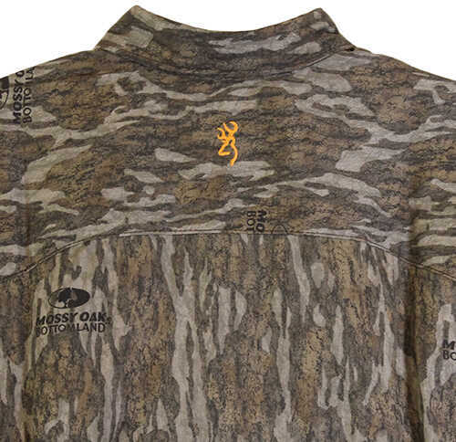 Browning Mens Wasatch-cb Mossy Oak Bottomlands Long Sleeve 2xl Shirt