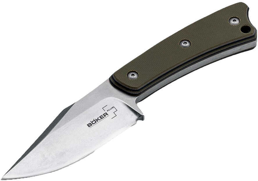 Boker Piranha Fixed 3.0 in Blade Green G-10 Handle