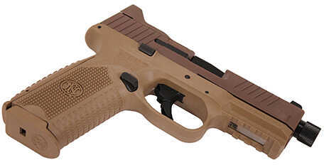 FNH 509 Tactical Pistol 9mm 4.5" Threaded Barrel FDE 24 Round