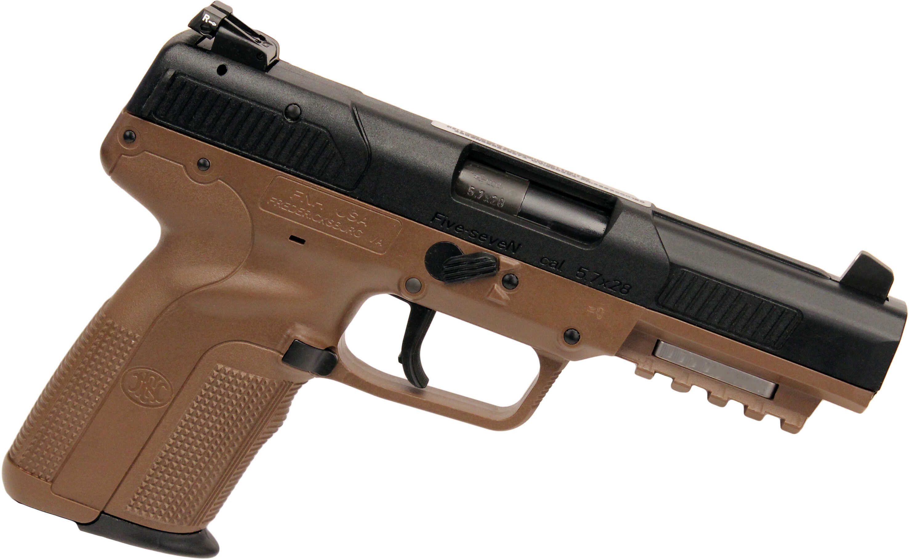 FN Five-seveN FDE Semi Auto Pistol 5.7X28mm with Adjustable Sight and three 10-Round Magazines