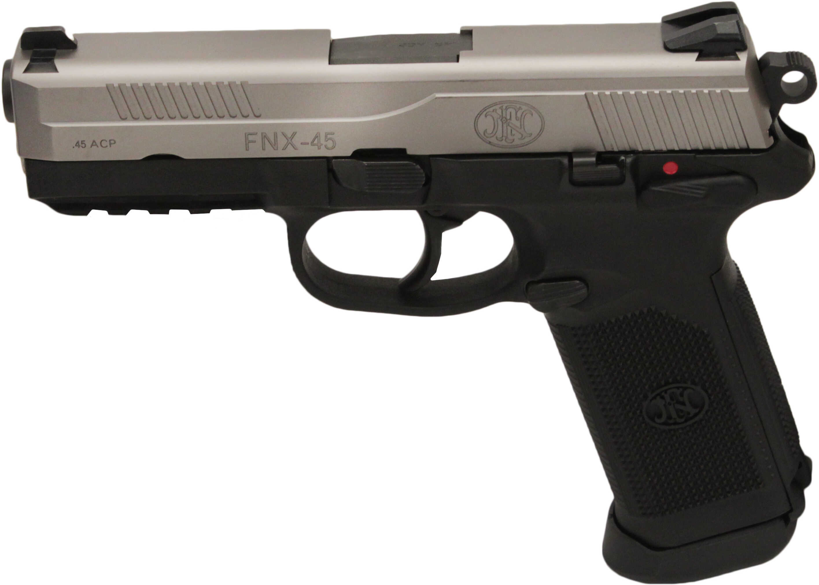 FNH FNX-45 45 ACP USG Double Action/ Single Manual Safety 15 Round Black Frame Stainless Steel Slide Semi Automatic Pistol 66962