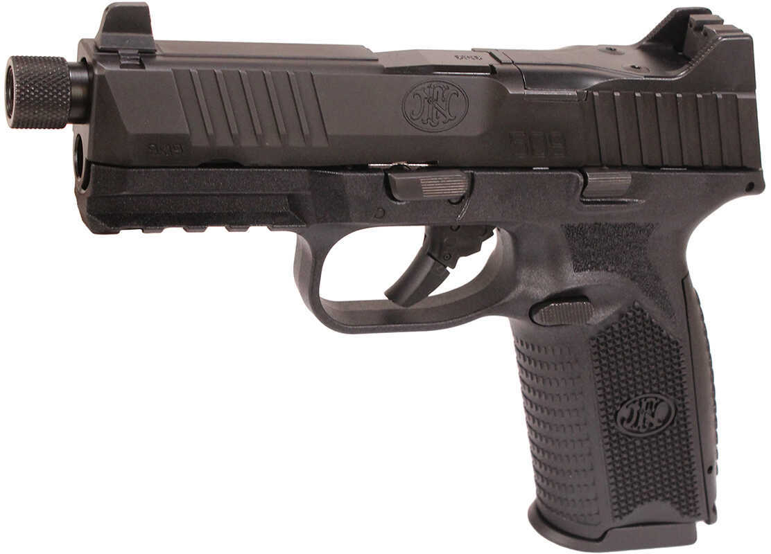 FN Semi Auto Pistol 09 Tactical 9mm Luger NMS BLK/BLK NS,17 & 24 rd