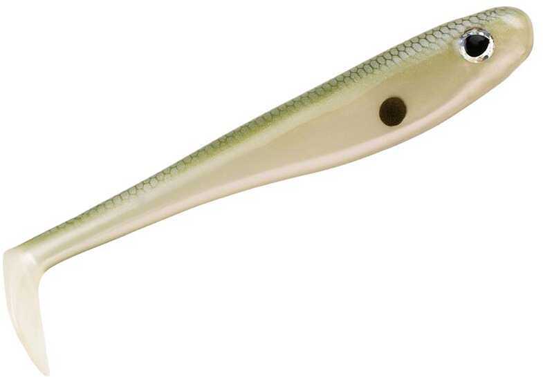 Berkley PowerBait Hollow Belly Soft Bait 4" Length, Gizzard Shad, Package of 4