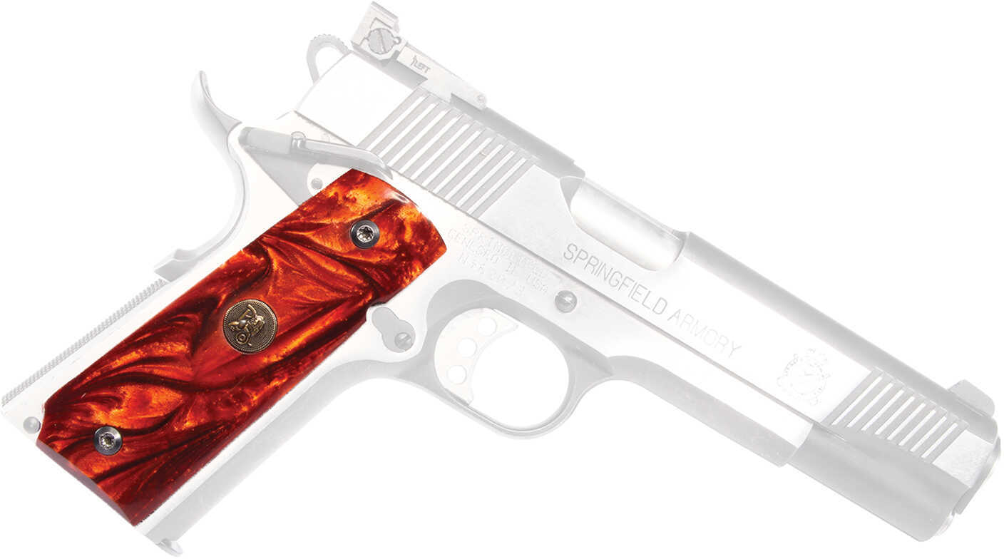 Pachmayr Custom Series Pearl Grips 1911's with Ambidextrous Safeties, Smooth, Copper