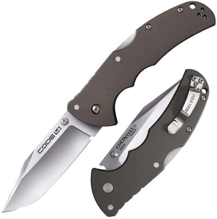 Cold Steel Code 4 Folder 3.5 in Blade Aluminum Handle