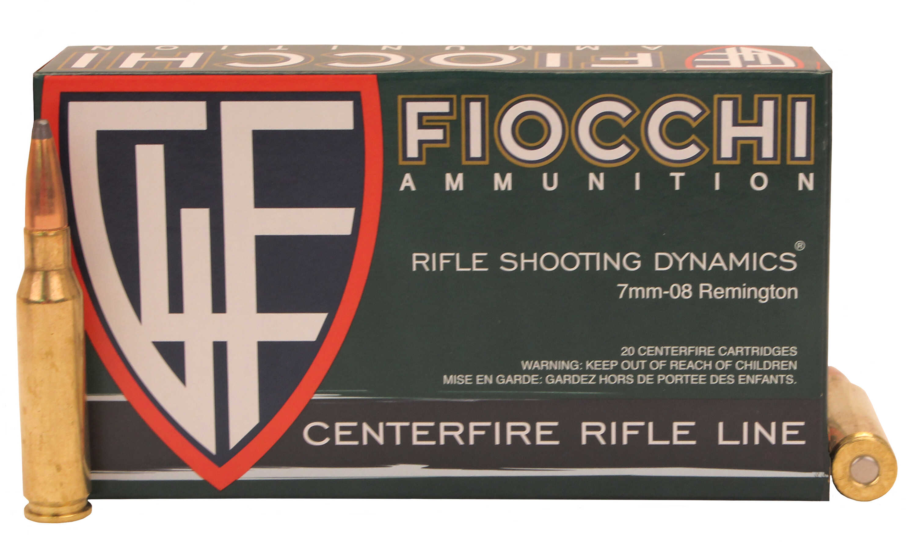 7mm-08 Remington 20 Rounds Ammunition Fiocchi Ammo 139 Grain Soft Point