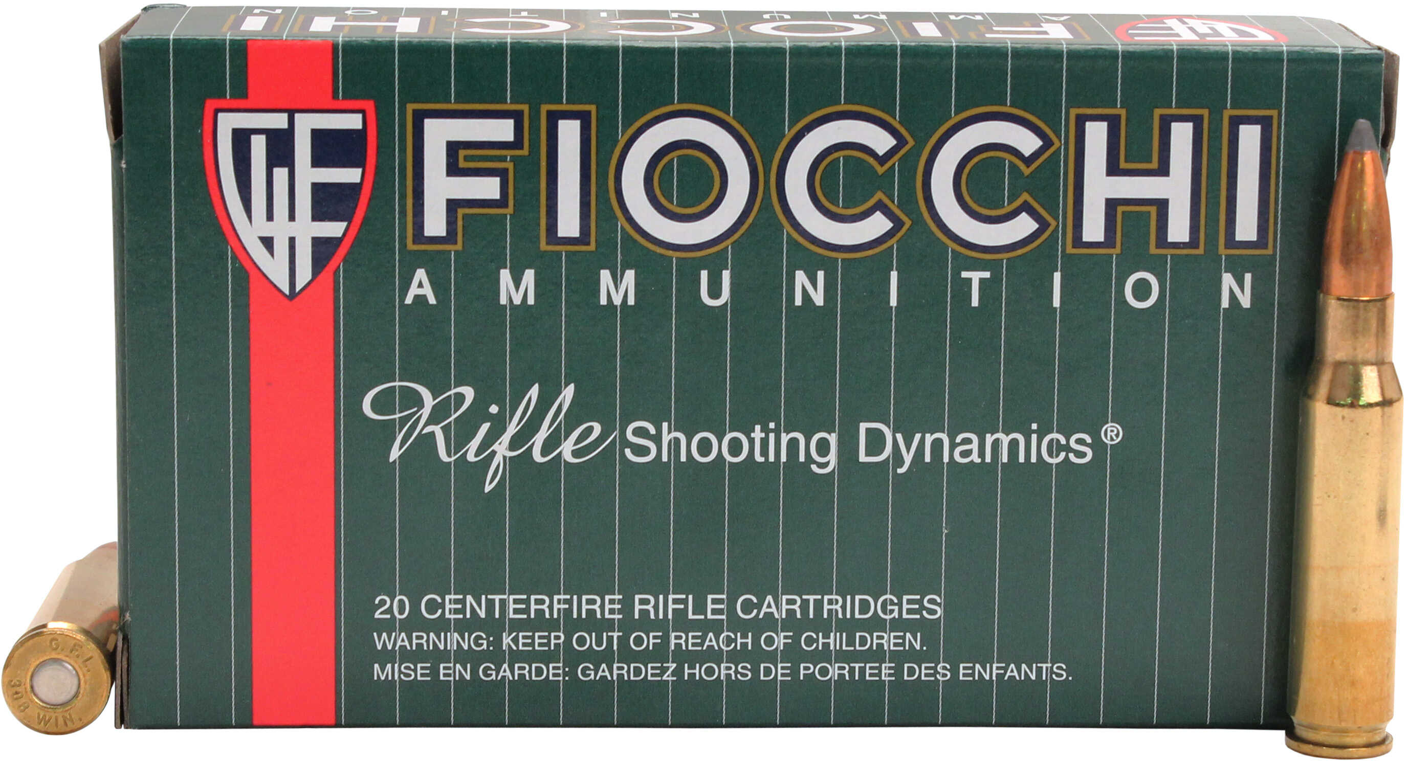 Fiocchi Shooting Dynamics .308 Win Ammunition 150 Grain Hornady Interlock BT 2820 fps
