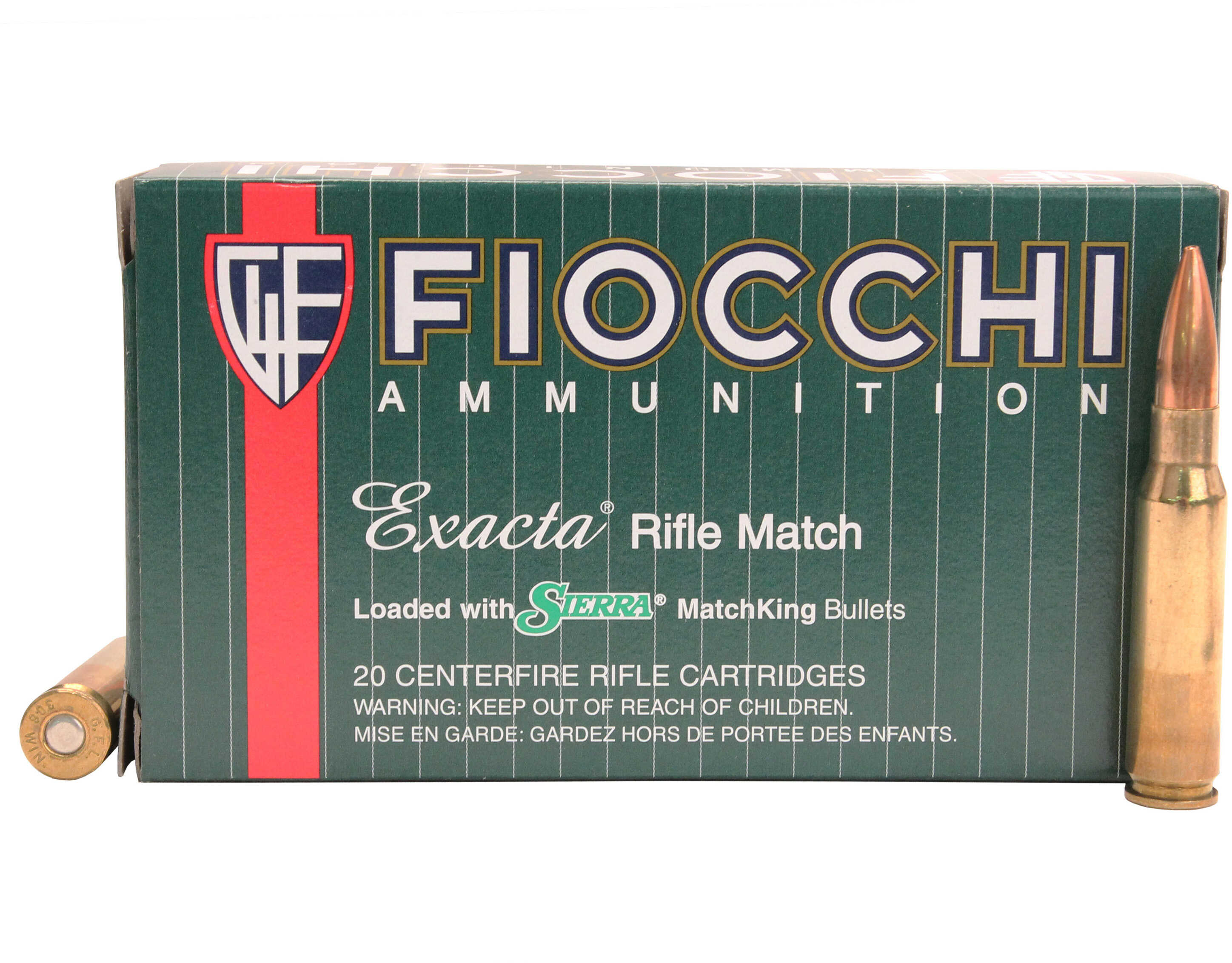 308 Winchester 20 Rounds Ammunition Fiocchi Ammo 175 Grain Soft Point