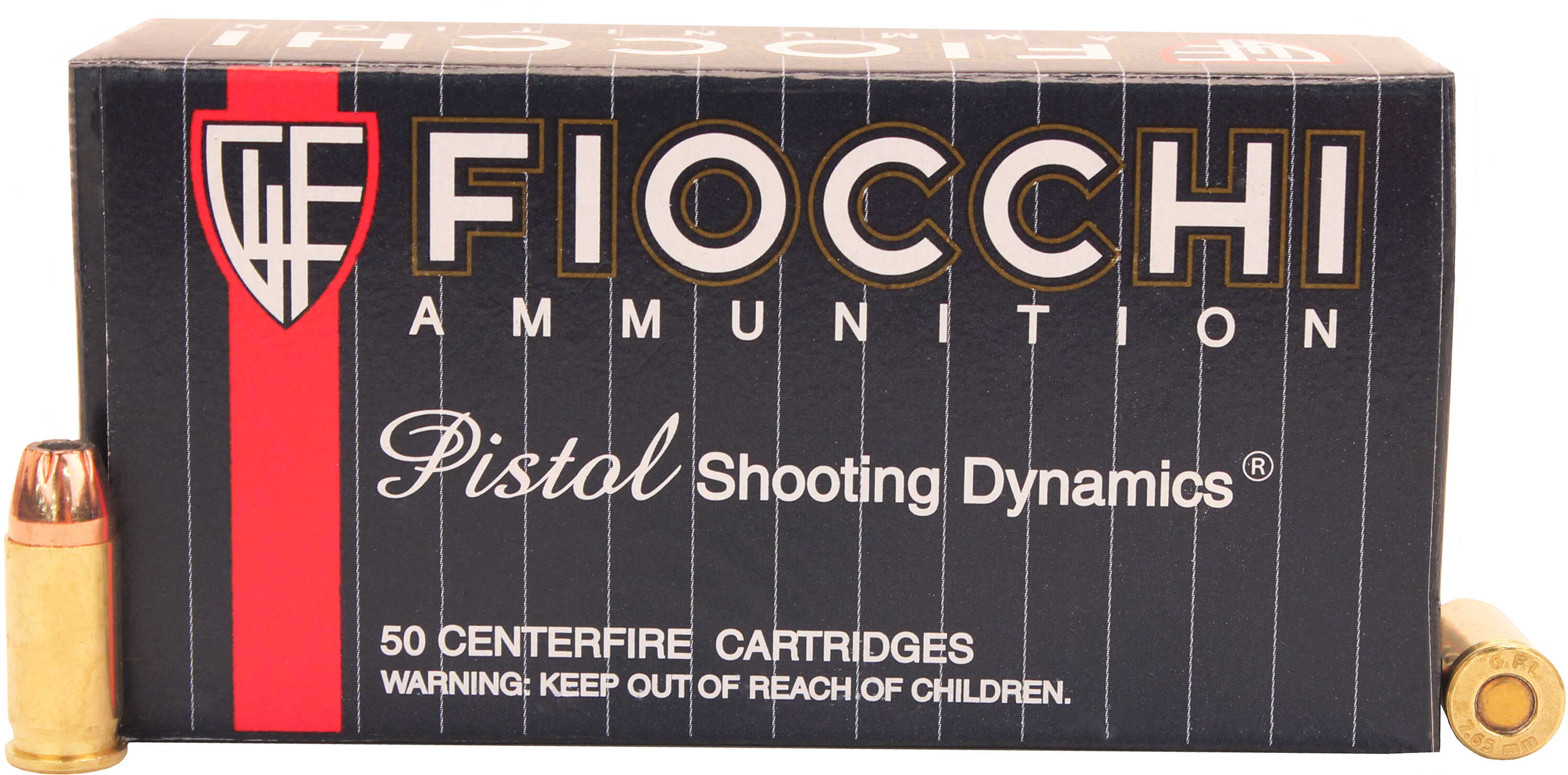 32 ACP 50 Rounds Ammunition Fiocchi Ammo 60 Grain Hollow Point