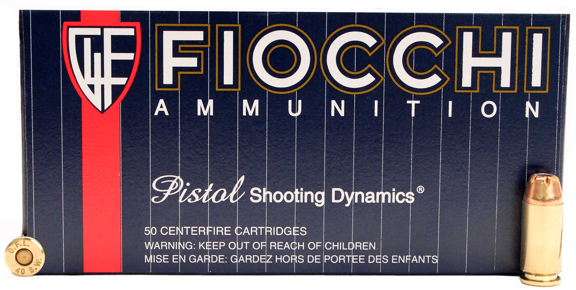 40 S&W 25 Rounds Ammunition Fiocchi Ammo 165 Grain Hollow Point