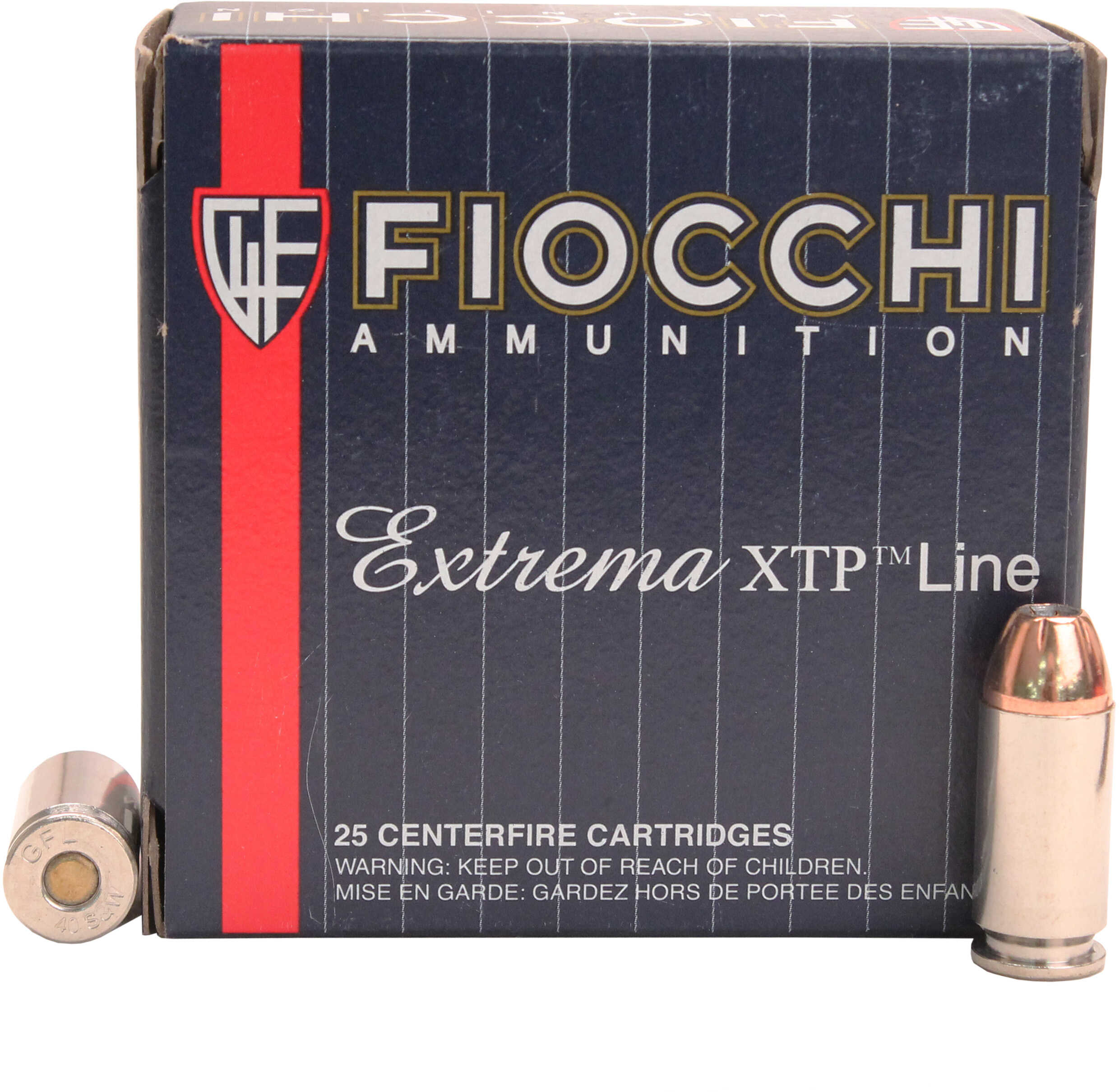 40 S&W 25 Rounds Ammunition Fiocchi Ammo 155 Grain Hollow Point