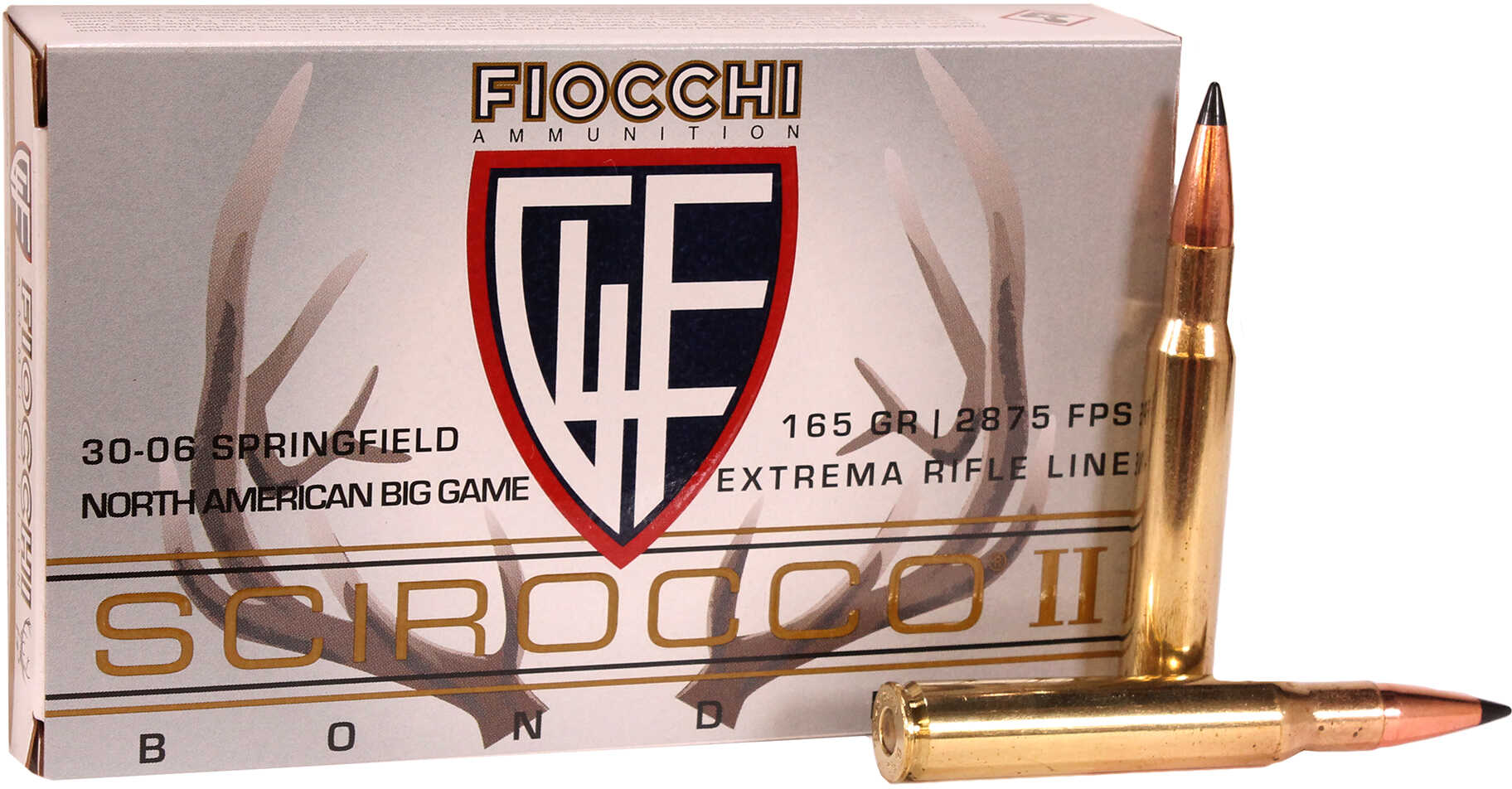 30-06 Springfield 20 Rounds Ammunition Fiocchi Ammo 165 Grain Bonded Polymer Tip