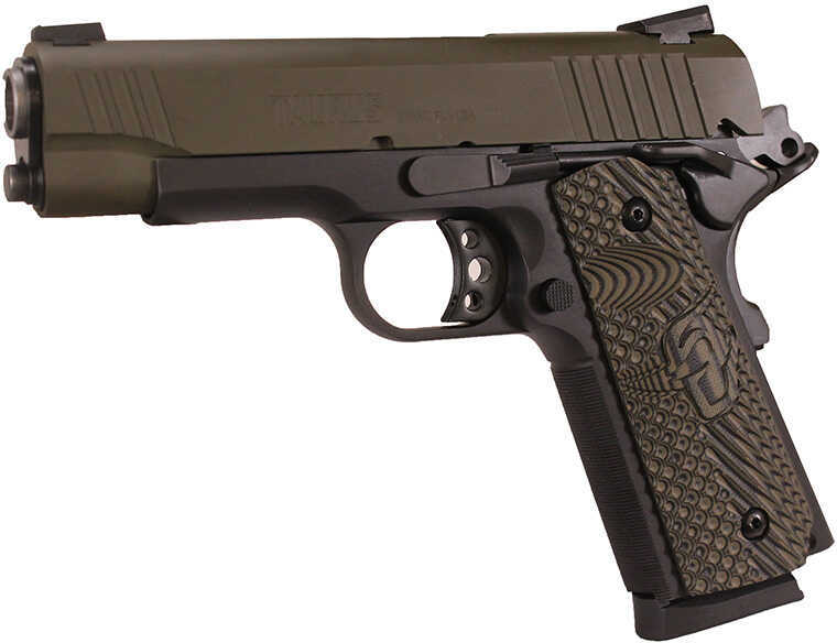 Taurus 1911 Commander Pistol 45 ACP 4.2" Barrel 8 Round Cerakote Mil-Spec Green Finish Novak Sights