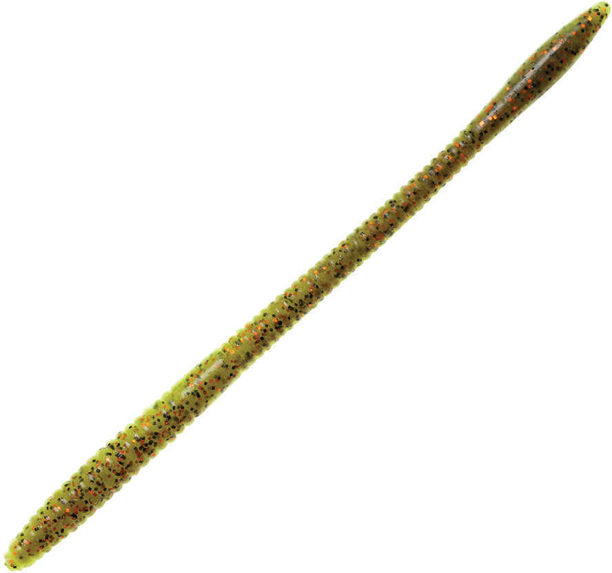 Z-man Finesse Wormz Soft Bait Lures Freshwater, 7" Length, Coppertreuse, Package of 8
