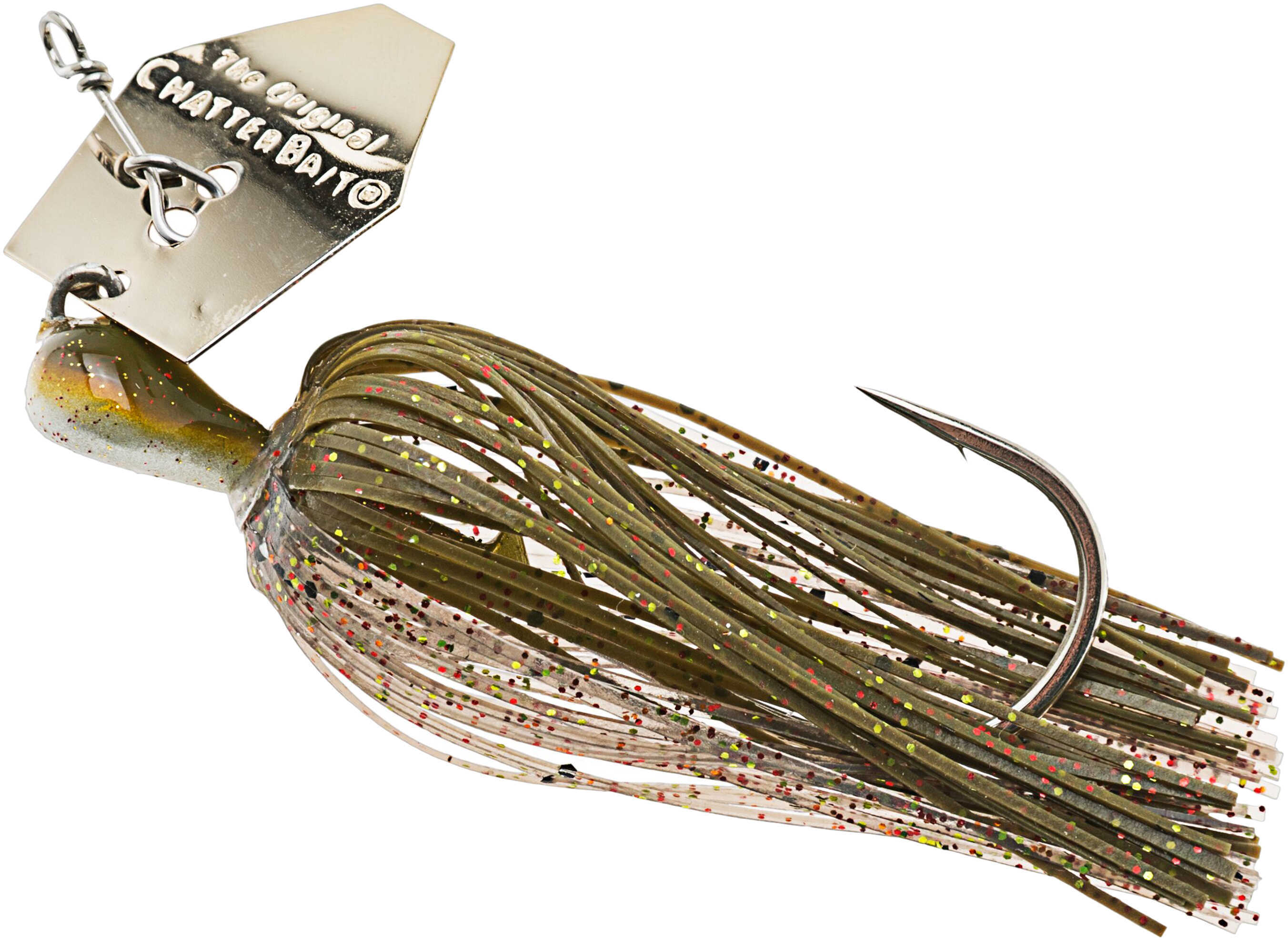 Z-man ChatterBait Elite Lures Freshwater, 3/8 oz Weight, 5/0 Hook, Houdini, Per 1
