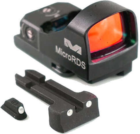 MEPRO USA LLC Ml880500 MicroRDS Kit Fits Glock MOS 1X 3 MOA Illuminated Red Dot