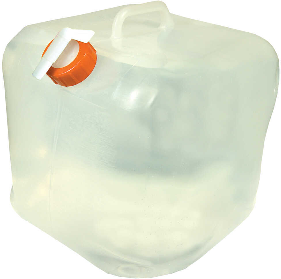 UST - Ultimate Survival Technologies Cube Water Carrier 5-Gal Clear 12"x9"x10" Filled Wrap Packaging Heavy-Duty Polyethy