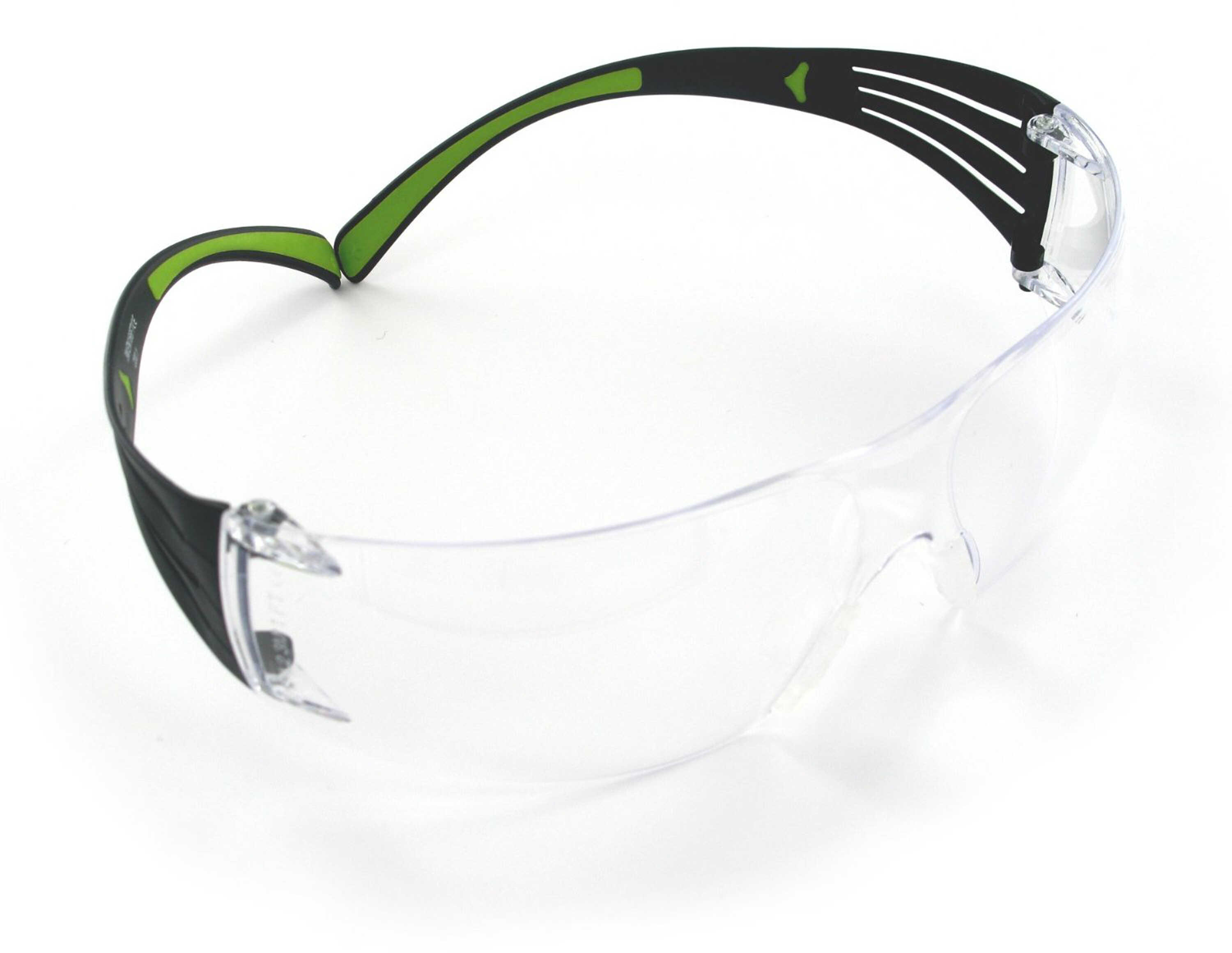 Shooting Glasses 400Pc8 Black/Green Frame/Clear Lens