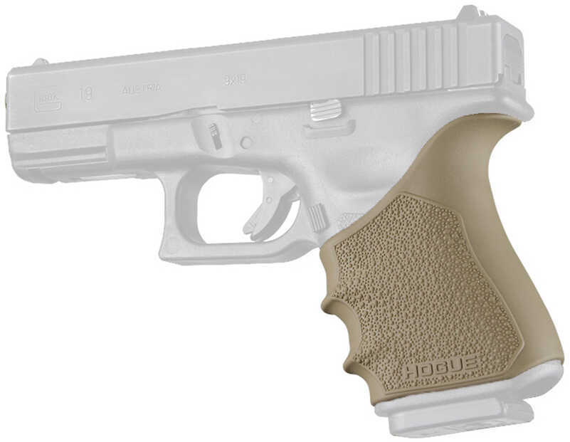 Hogue HandAll Beavertail Grip Sleeve for Glock 19 Gen 3-4, Flat Dark Earth