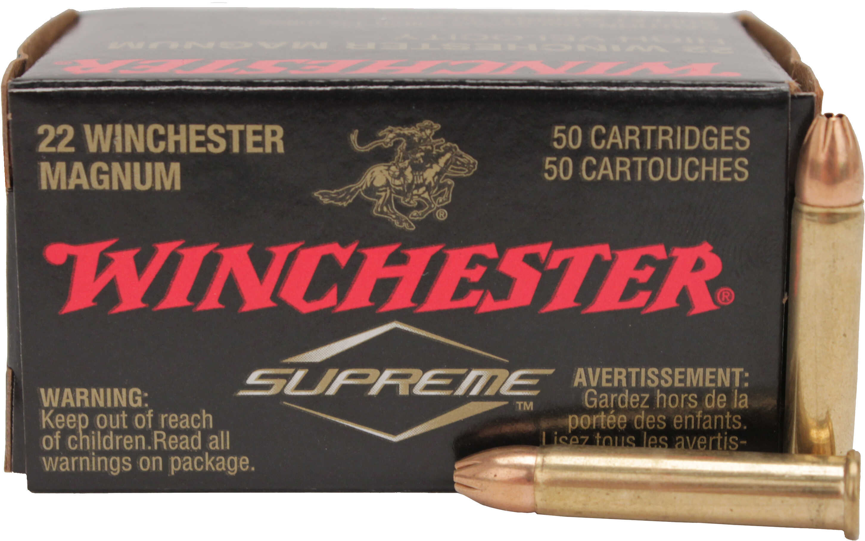 22 Winchester Magnum Rimfire 50 Rounds Ammunition 30 Grain Hollow Point