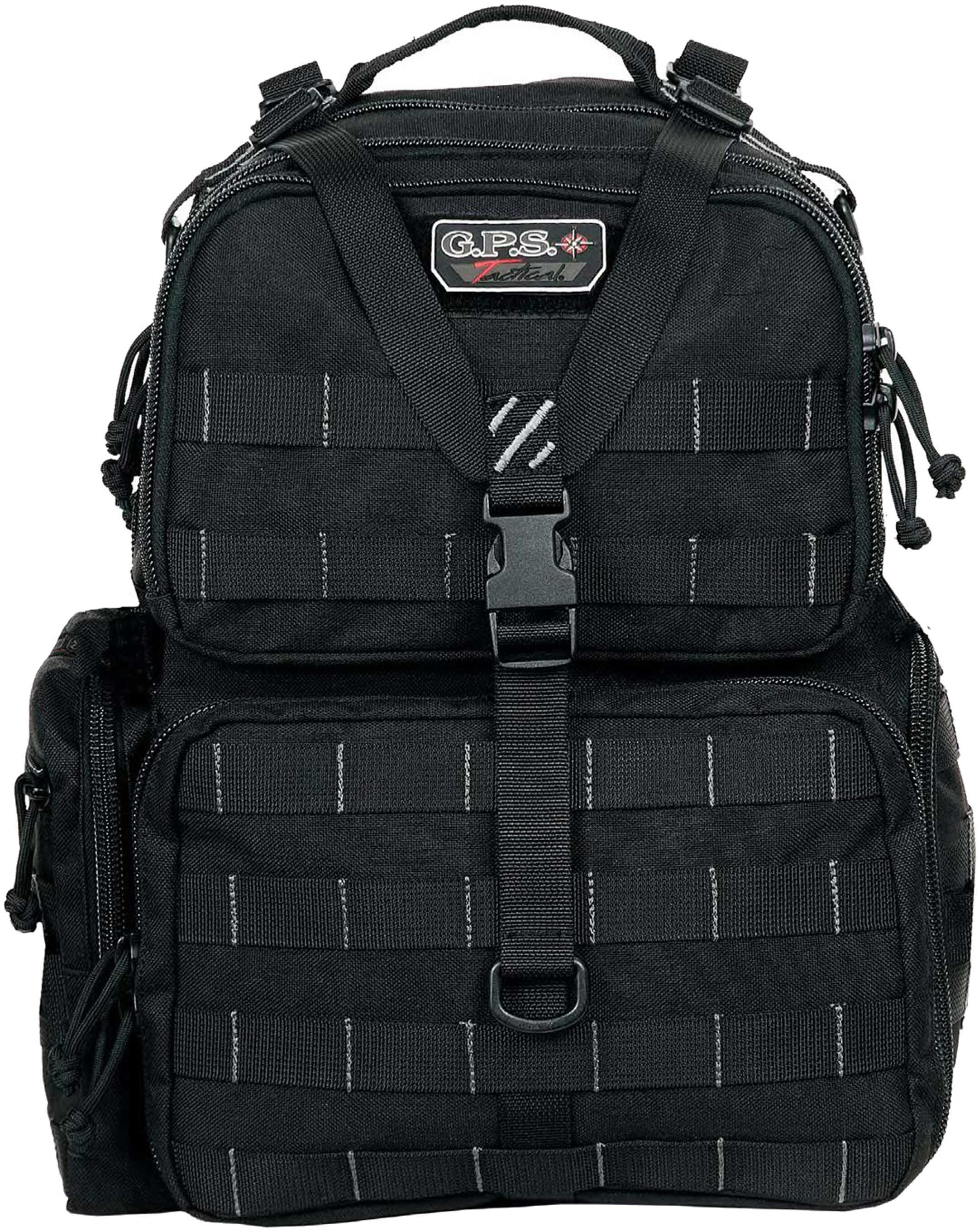 G.P.S. Tactical Range Backpack W/Waist Strap Black Nylon
