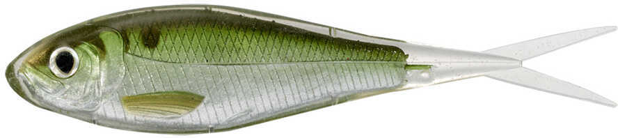 LiveTarget Skip Shad Soft Jerkbait Freshwater Lure 3 1/2" Length oz Variable Depth Silver/Green Package of