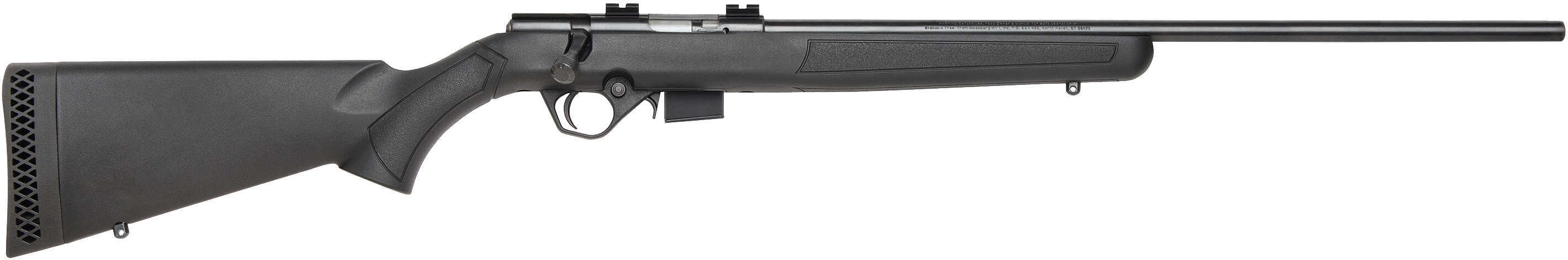 Mossberg 817 Bolt Action Rifle 17 HMR 21" Barrel 5 Round Capacity Synthetic Black Stock Blued