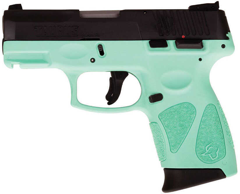 Taurus G2C Semi Automatic Pistol 9mm Luger 3.25" Barrel 12 Round Capacity Cyan Polymer Frame Black Carbon Steel Slide