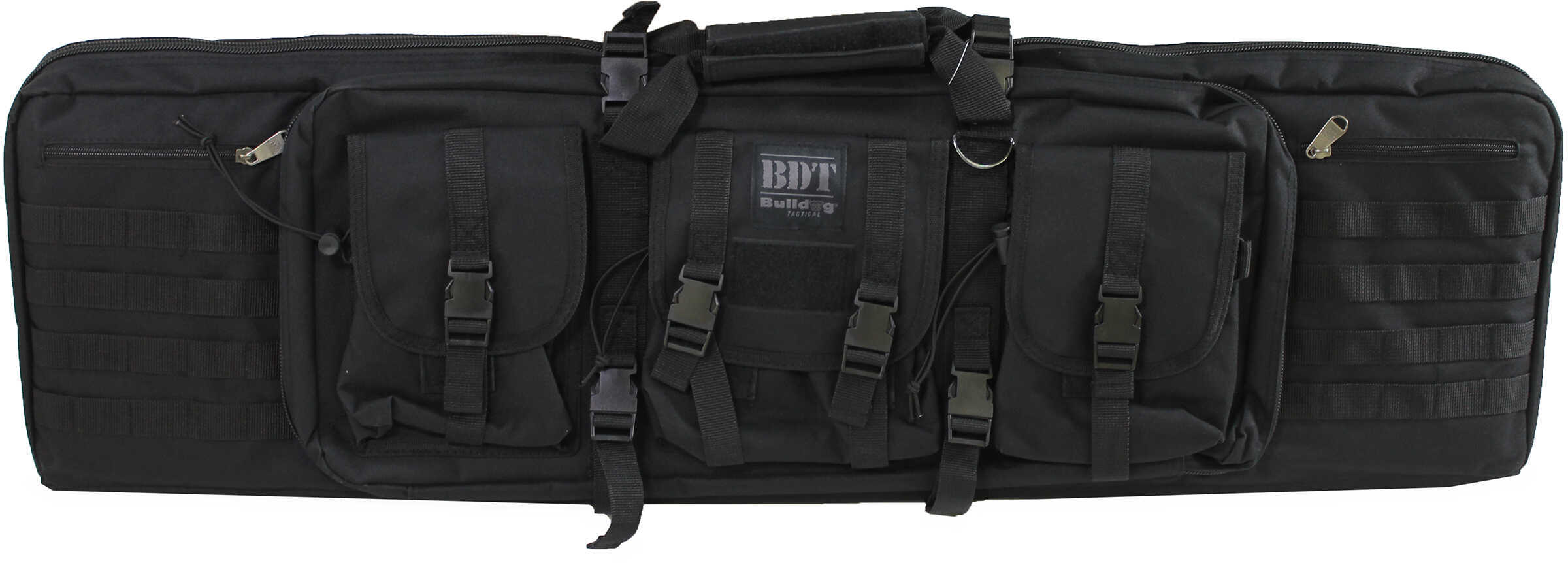 Bulldog Cases 43" Double Tactical Cs 3 Large Access Pockets Black