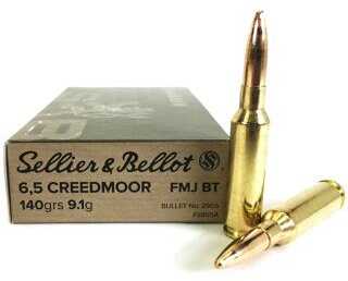 6.5 Creedmoor 20 Rounds Ammunition Sellier & Bellot 140 Grain Full Metal Jacket