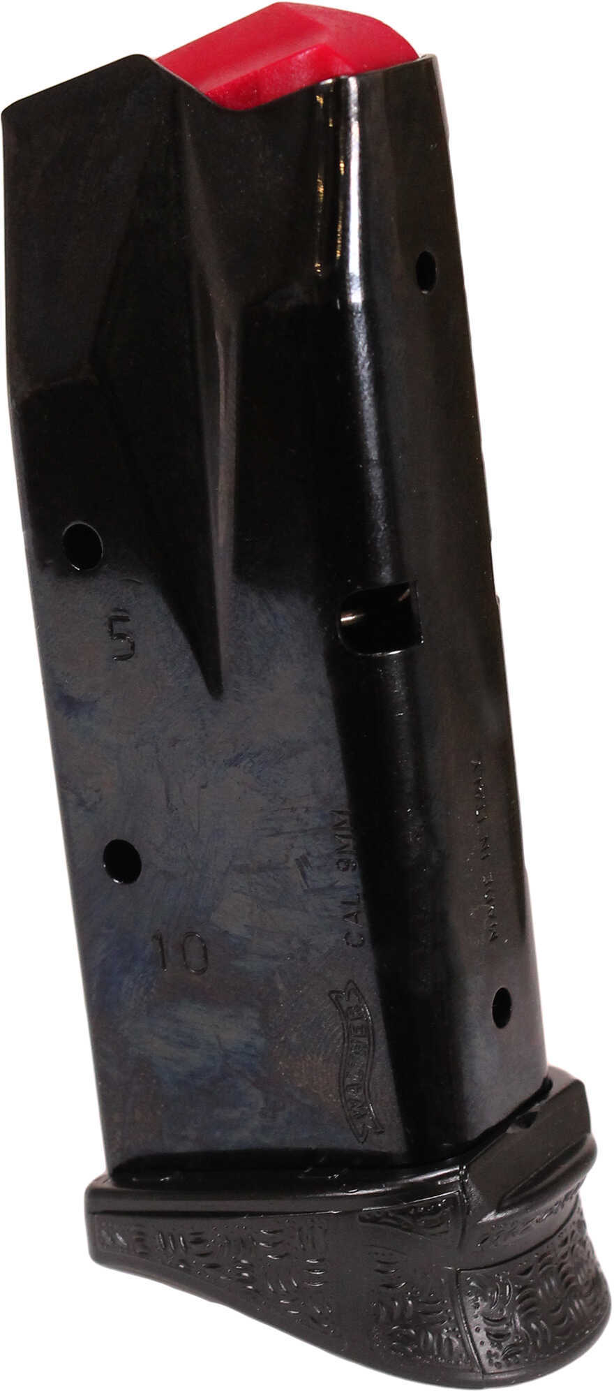 Walther Magazine 9MM 10 Rounds Includes Finger Rest Fits PPQ M2 SC Anti-Friction Coating 2829711