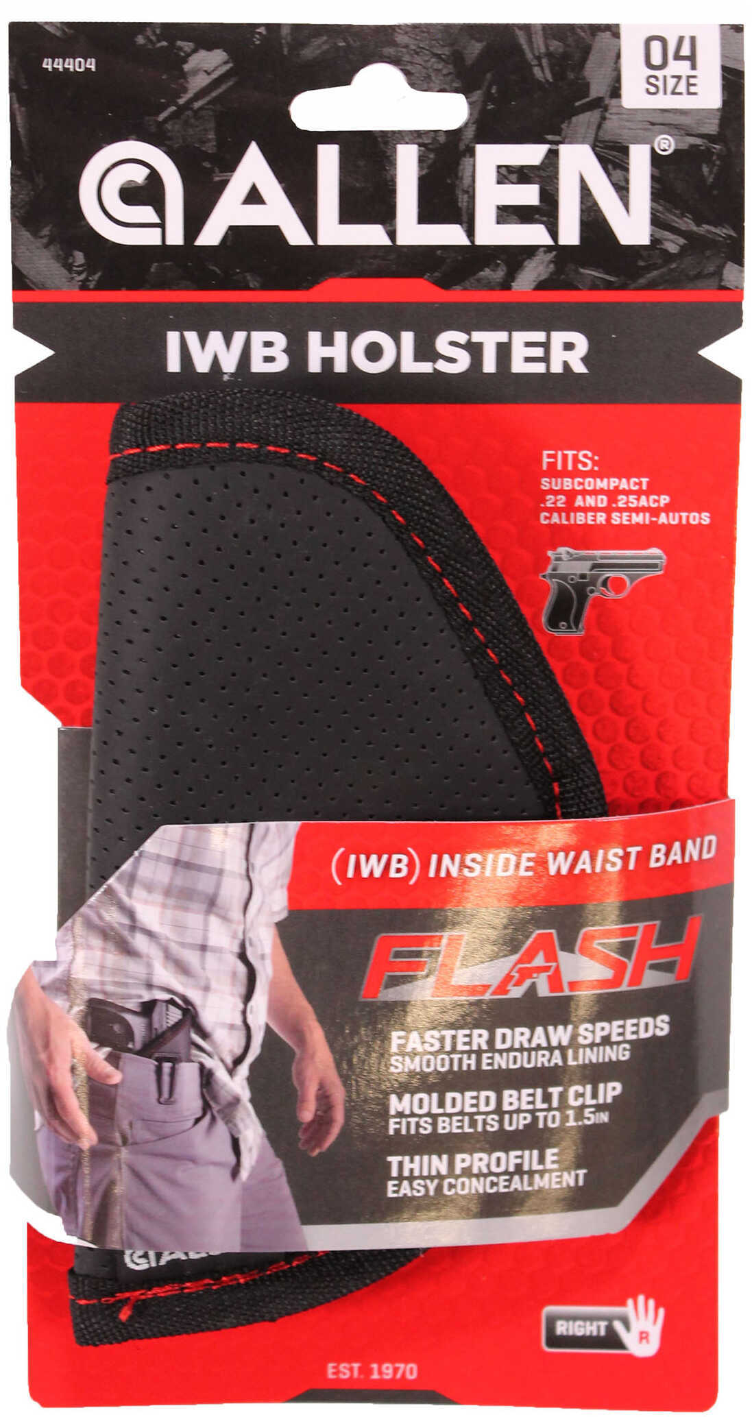 Allen Company Flash Inside The Belt Holster, Size 04 - Black